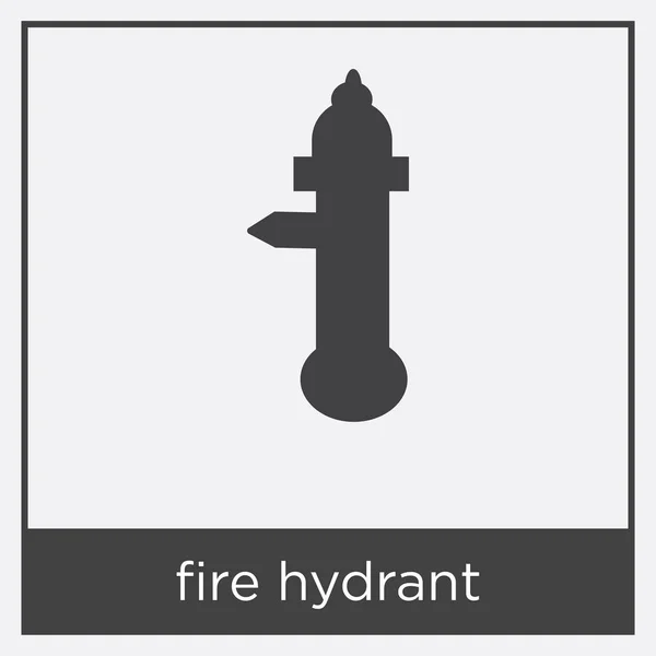 在白色背景上隔离的消火栓图标 — 图库矢量图片