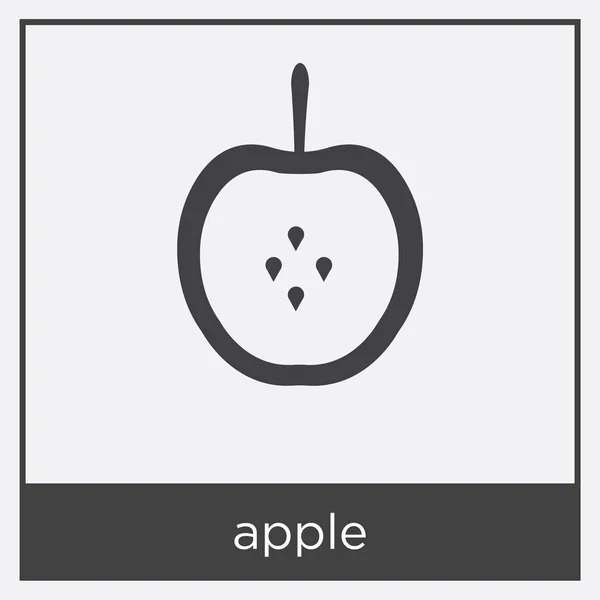Icône Apple isolée sur fond blanc — Image vectorielle