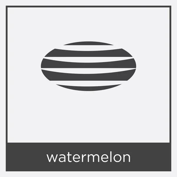 Icône pastèque isolée sur fond blanc — Image vectorielle
