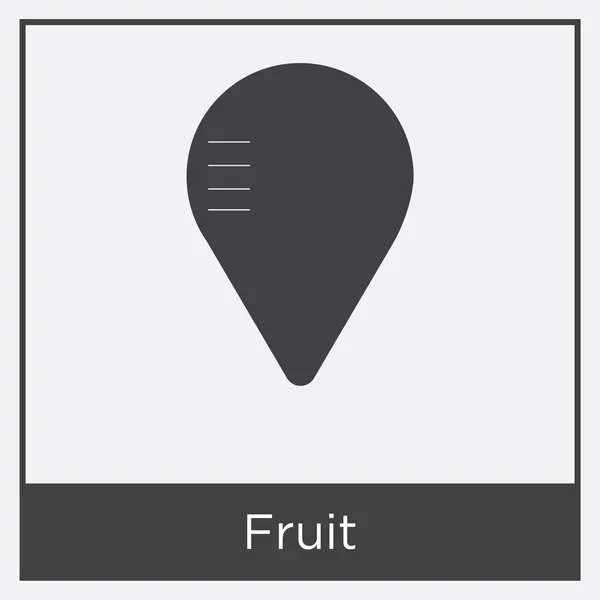 Fruit pictogram geïsoleerd op witte achtergrond — Stockvector