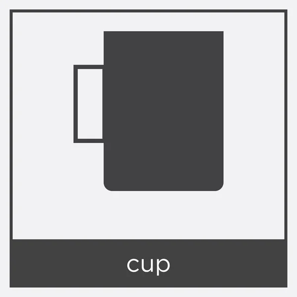 Cup icon isolated on white background — Stock Vector