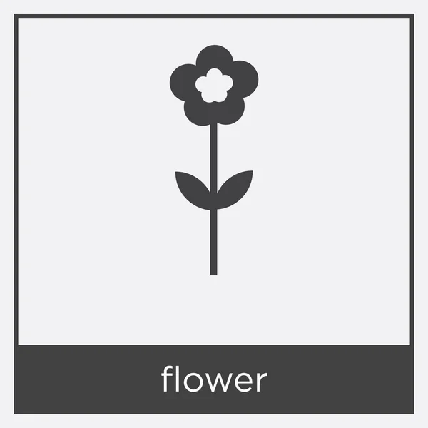 Ikona kwiatów izolowana na białym tle — Wektor stockowy