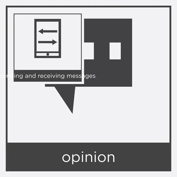 Icône d'opinion isolé sur fond blanc — Image vectorielle