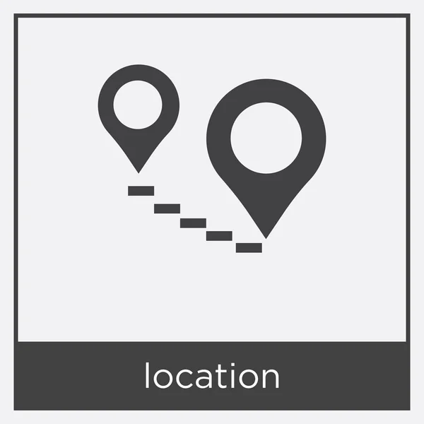 Location icon isolated on white background — Stock Vector