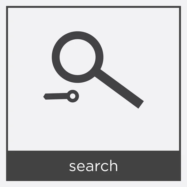 Icône de recherche isolé sur fond blanc — Image vectorielle