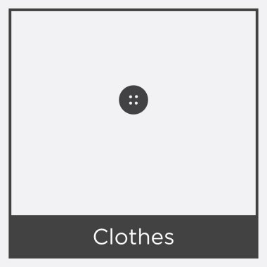 Beyaz arka plan üzerinde izole elbise simgesi