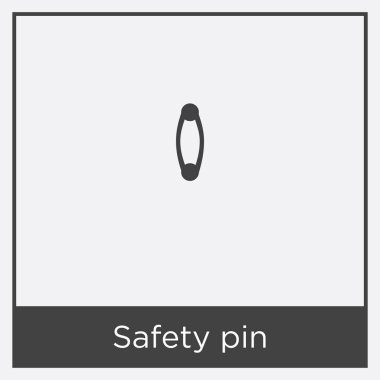 Beyaz arka plan üzerinde izole çengelli iğne simgesi