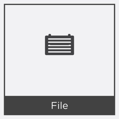 dosya simgesi beyaz arkaplanda izole edildi