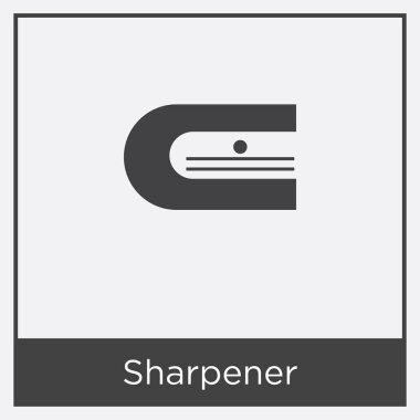 Beyaz arka plan üzerinde izole kalemtıraş simgesi