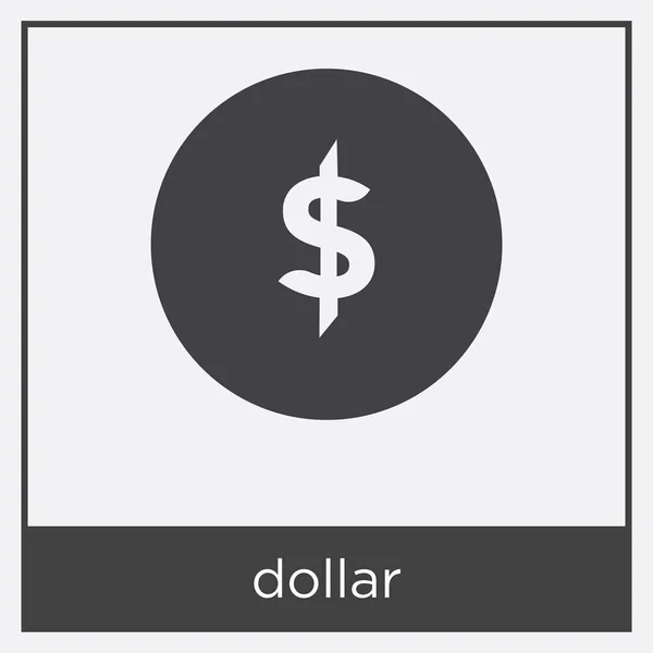 在白色背景上孤立的美元图标 — 图库矢量图片