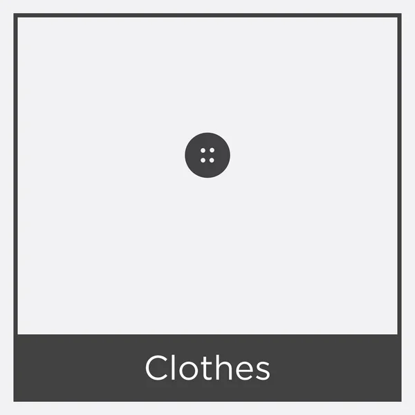 Ícone de roupa isolado no fundo branco — Vetor de Stock