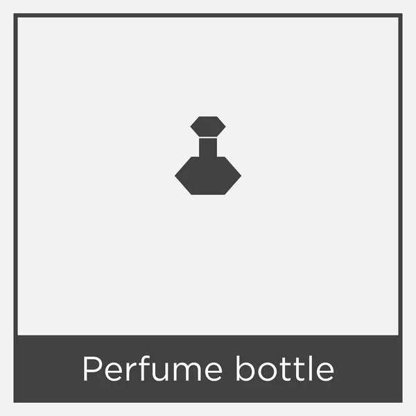 Icona bottiglia di profumo isolato su sfondo bianco — Vettoriale Stock