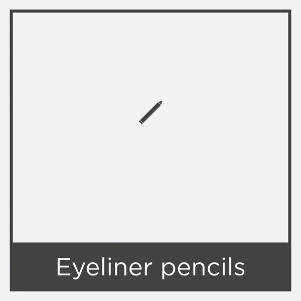 Lápices de lápiz de ojos icono aislado sobre fondo blanco — Archivo Imágenes Vectoriales