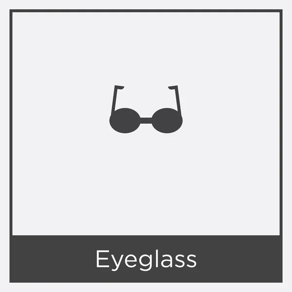 Eyeglass icon isolated on white background — Stock Vector