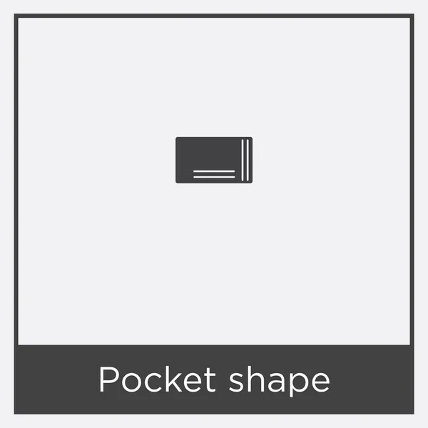 Ikona obrazce Pocket izolovaných na bílém pozadí — Stockový vektor