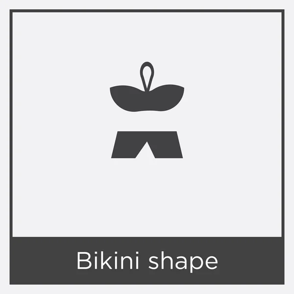 Bikini formikon isolerad på vit bakgrund — Stock vektor