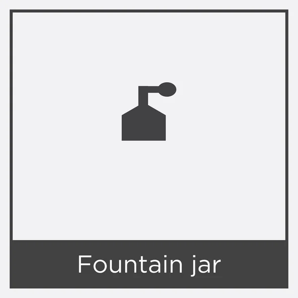 Brunnen Glas Symbol isoliert auf weißem Hintergrund — Stockvektor