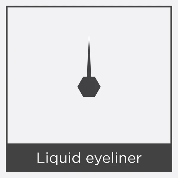 Жидкий значок подводки для глаз изолирован на белом фоне — стоковый вектор
