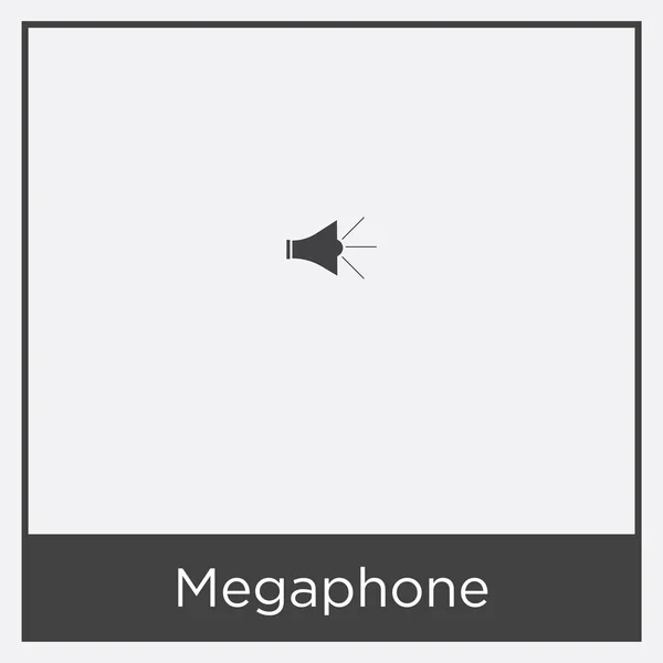 Ícone de megafone isolado no fundo branco — Vetor de Stock