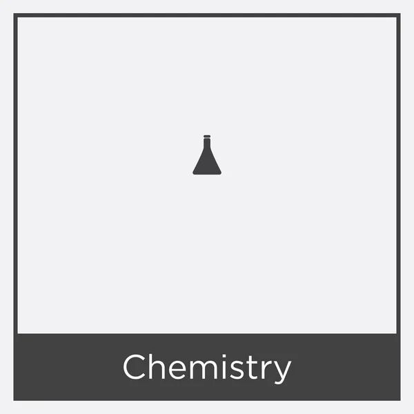 Ícone química isolado no fundo branco — Vetor de Stock