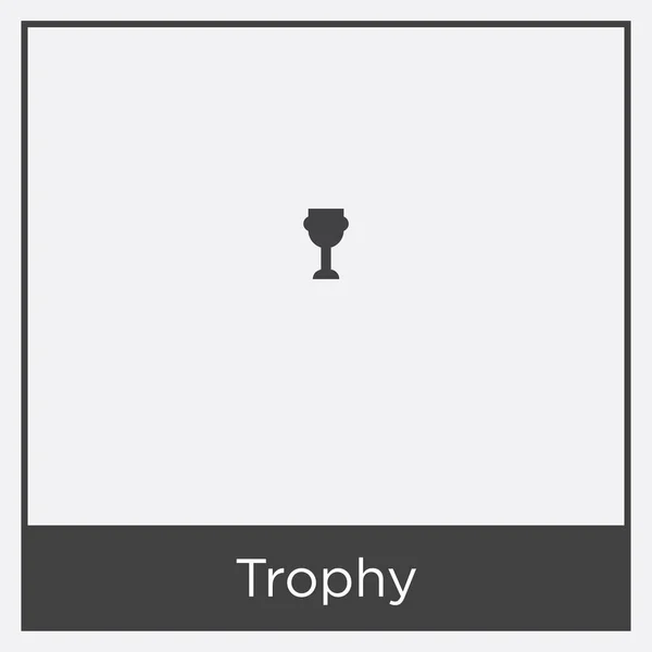 Trophy ikon isolerad på vit bakgrund — Stock vektor