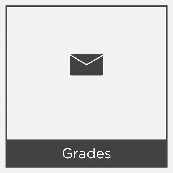 Grades icon isolated on white background — Stock Vector