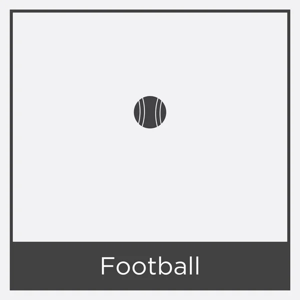 Icono de fútbol aislado sobre fondo blanco — Vector de stock