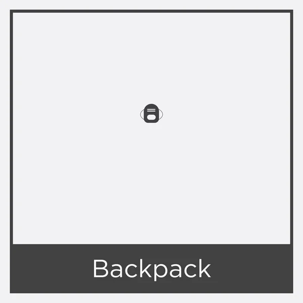Ícone de mochila isolado no fundo branco —  Vetores de Stock