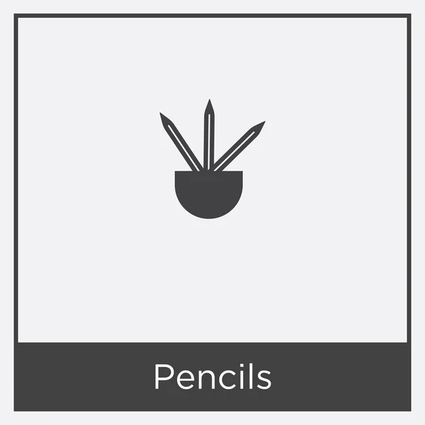 Ikona tužky izolovaných na bílém pozadí — Stockový vektor