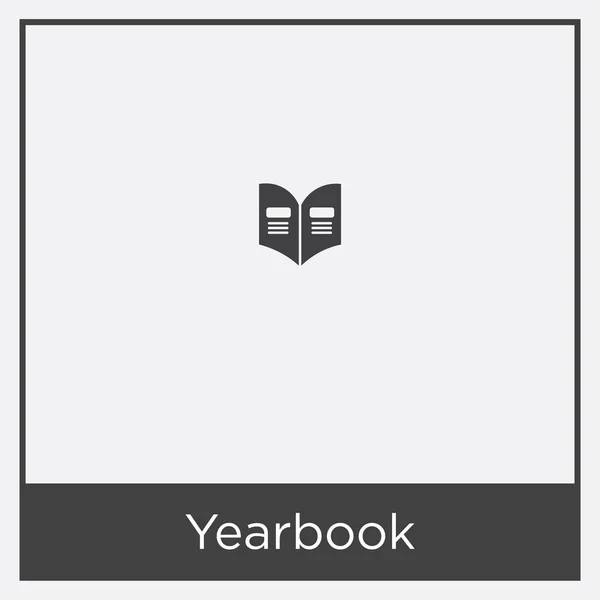 Yearbook icon isolated on white background — Stock Vector
