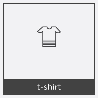 Beyaz arka plan üzerinde izole T-shirt simgesi