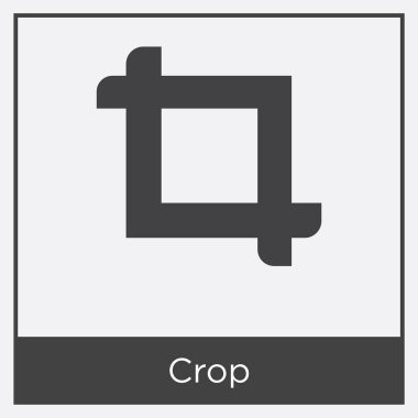 Beyaz arka plan üzerinde izole kırpma simgesi