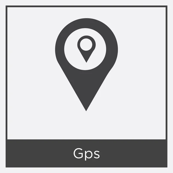 GPS-pictogram geïsoleerd op witte achtergrond — Stockvector