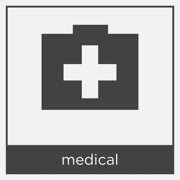 Icono médico aislado sobre fondo blanco — Vector de stock