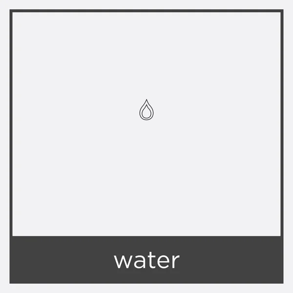 Ícone de água isolado no fundo branco —  Vetores de Stock