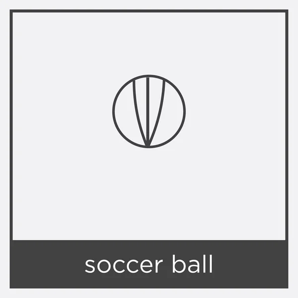 Soccer ball icon isolated on white background — Stock Vector