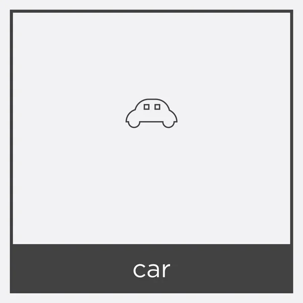 Εικονίδιο αυτοκινήτου απομονωμένο σε λευκό φόντο — Διανυσματικό Αρχείο
