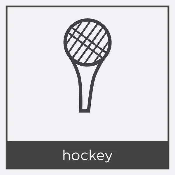 Hokejová ikona izolovaných na bílém pozadí — Stockový vektor