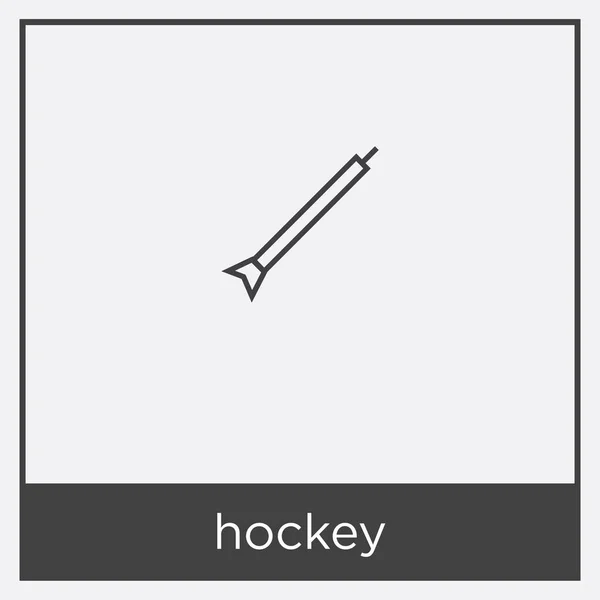 Hockey icon isolated on white background — Stock Vector