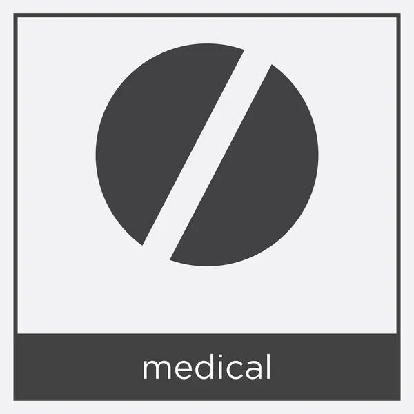 Icono médico aislado sobre fondo blanco — Vector de stock