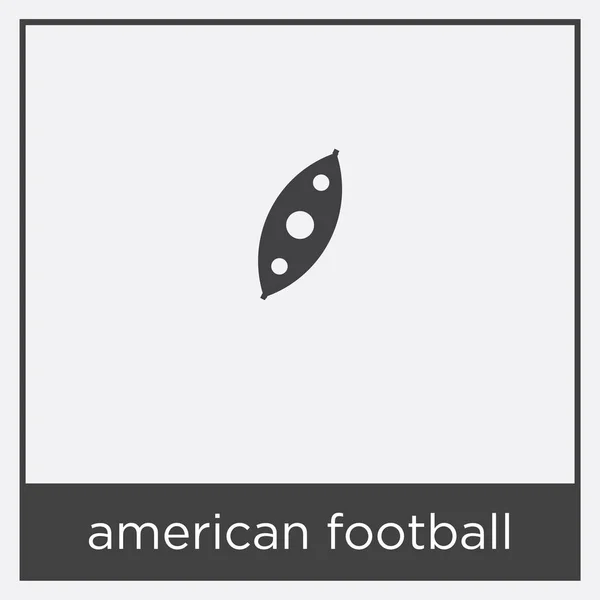 Amerikan futbolu simgesi beyaz zemin üzerine izole — Stok Vektör