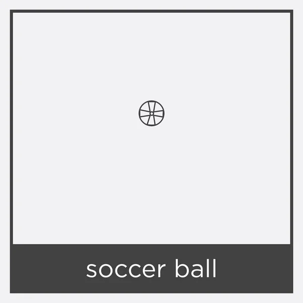 Soccer ball icon isolated on white background — Stock Vector