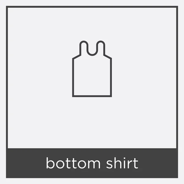 Bottom shirt icon isolated on white background — Stock Vector