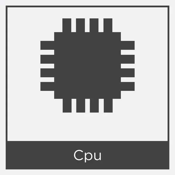 Cpu ikon isoleret på hvid baggrund – Stock-vektor