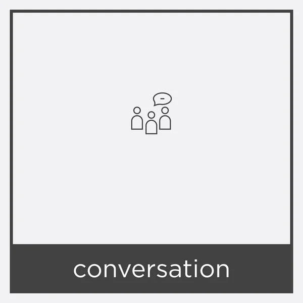 Ícone de conversa isolado no fundo branco —  Vetores de Stock