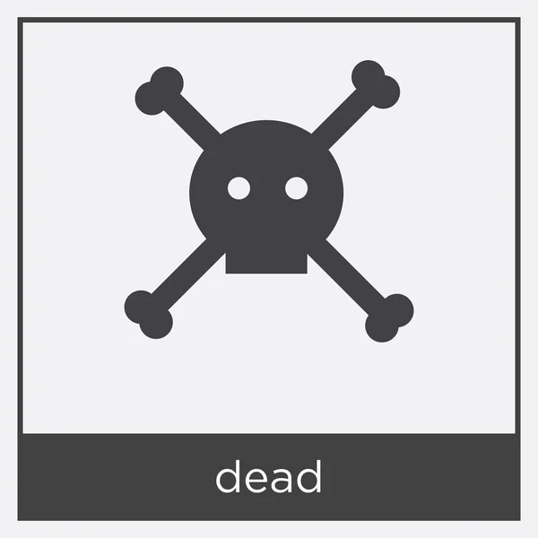 Döda ikonen isolerad på vit bakgrund — Stock vektor