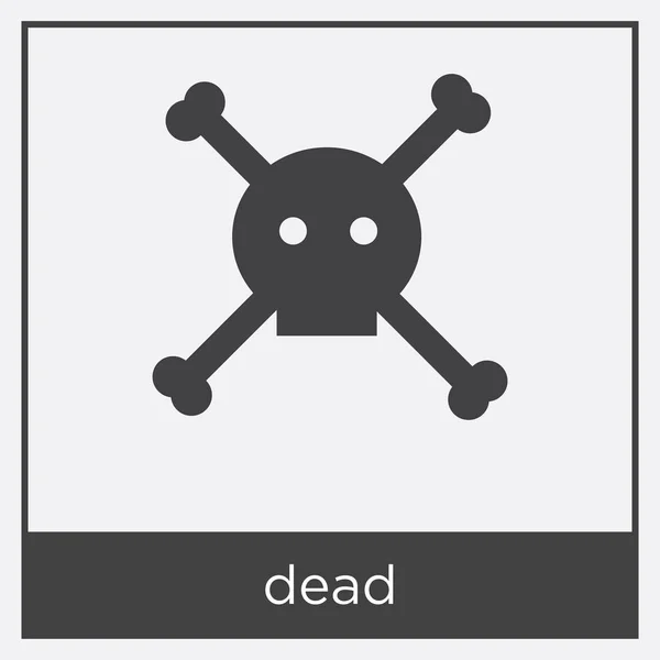 Dead icon isolated on white background — Stock Vector