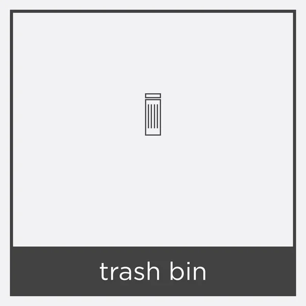 Trash bin icon isolated on white background — Stock Vector