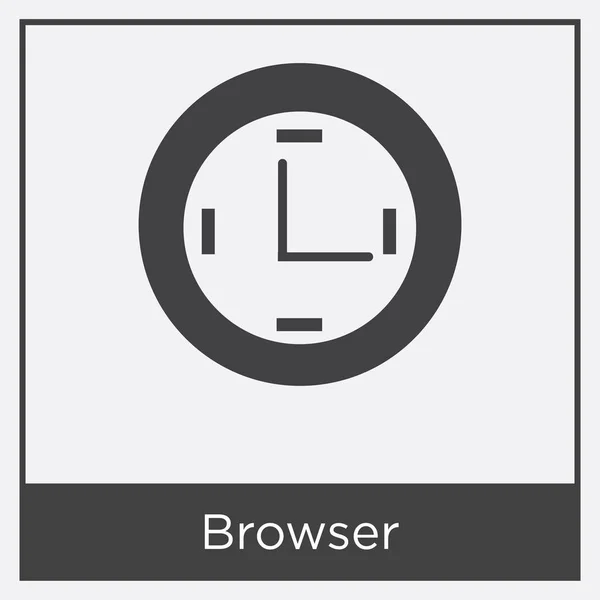 Иконка браузера на белом фоне — стоковый вектор