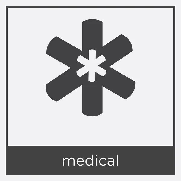 Icono médico aislado sobre fondo blanco — Vector de stock